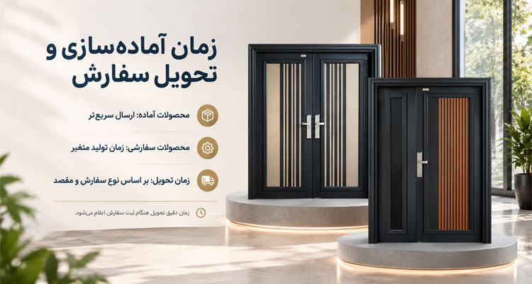 زمان آماده‌سازی و تحویل سفارش