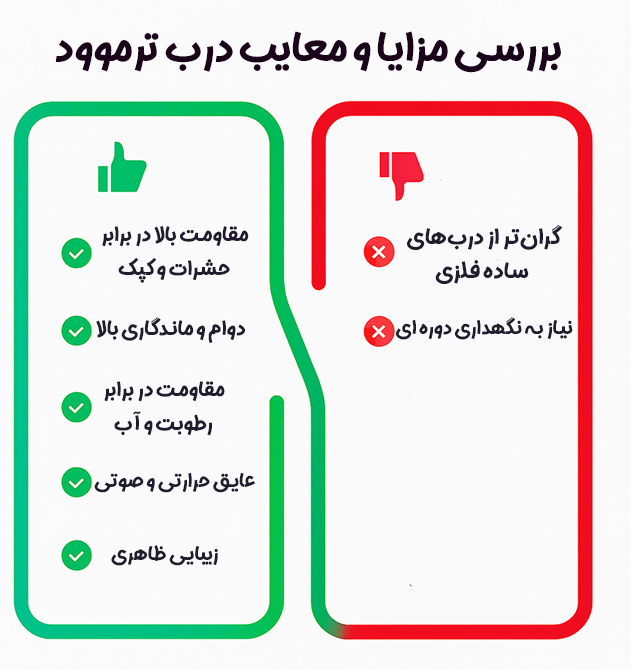 مزایا و معایب درب ترموود