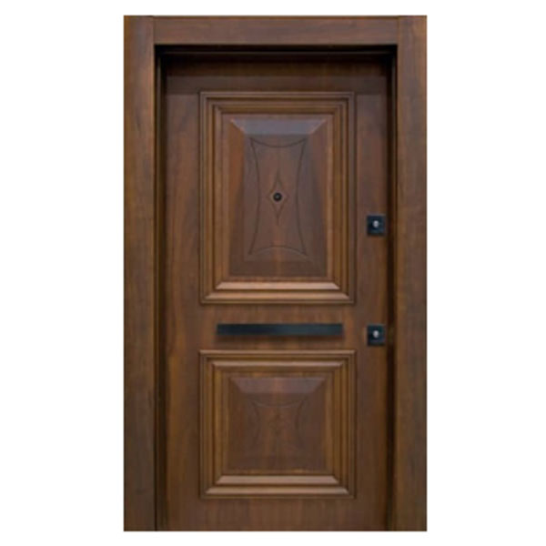 درب ضد سرقت مدل گردو دوقاب با روکوب