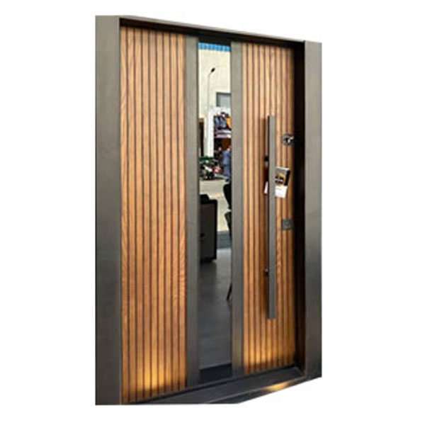 درب ضد سرقت مدل آوا طرح بلوط و شیشه